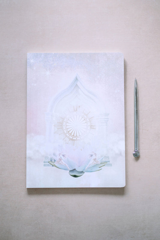 Gateway to Abundance  This journal is intended to help you connect with and embody your next level of wealth.   From the velvety-soft cover to the creamy pages to the potent cover design, this journal is the perfect place to step into the most abundant version of yourself.