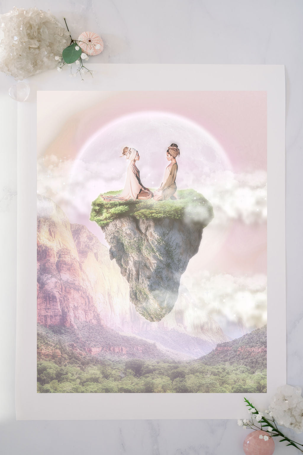 Abundant Assembly  Connect with the energy of sisterhood and support to aid you on your path to prosperity. Hang this fine art print in any space that you’d like to invite more prosperous collaboration into.